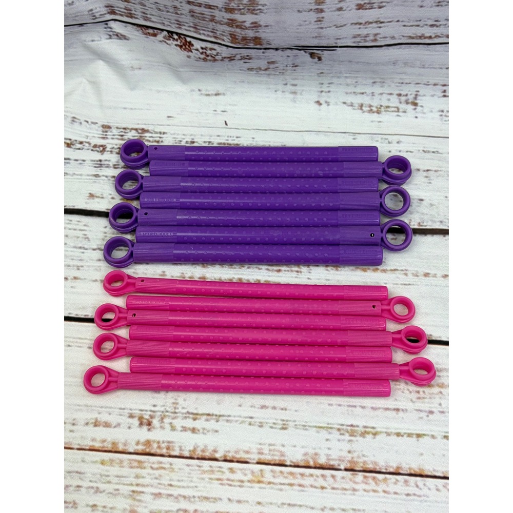 Conair Hot Sticks 14 Pink & Purple Flexible Rollers Curlers Replacement ONLY